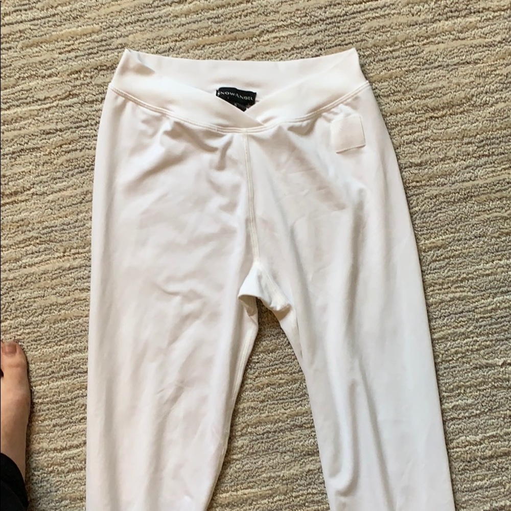 White V waist leggings